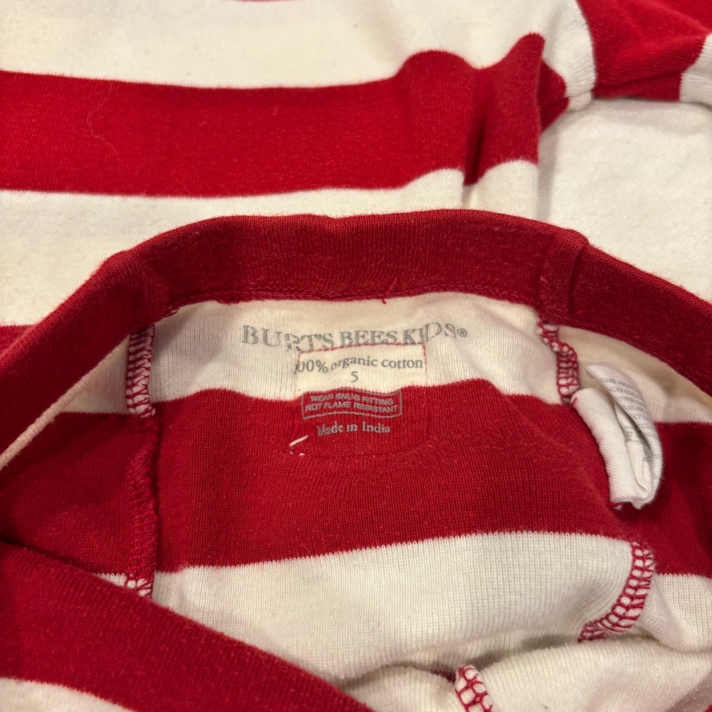 Burt’s Bees Organic Cotton Stripe Pajamas - Picture 4 of 4